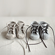 Baby booties made from pure organic wool.